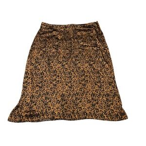 HALOGEN leopard print skirt